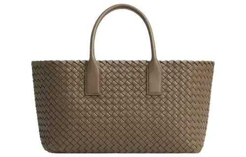 Bottega Veneta Sheepskin Tote Bag, Shopping Bag, Handbag, Shoulder Bag Small Women's Taupe Gray
