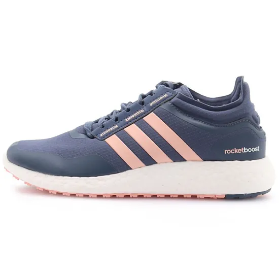 Adidas Rocket Boost Cushioning Low-Top Running Shoes Women's Dark Blue Powder