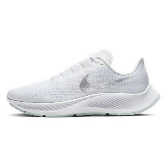 Nike Air Zoom Pegasus 37 White Metallic Silver Women's