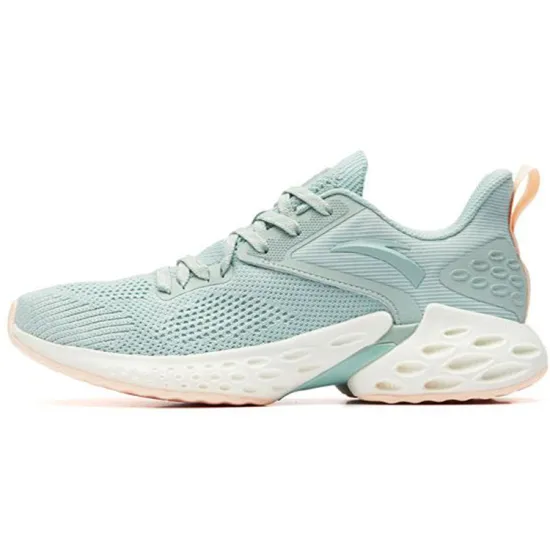 ANTA Running Shoes Women's Low-Top Pea Green/White Gray Green/Ivory White