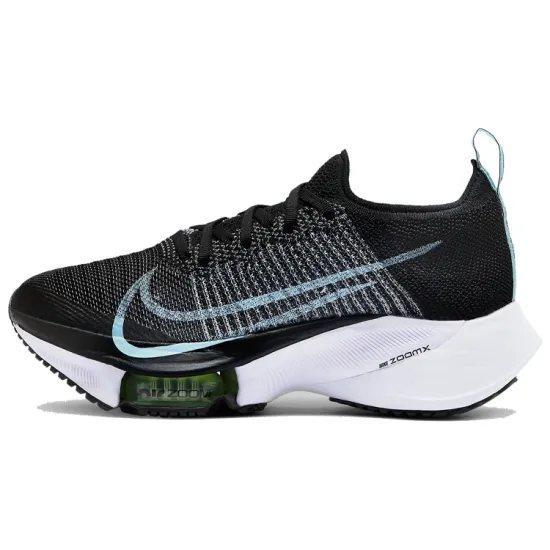 Nike Air Zoom Tempo Next% Flyknit Black White Women's