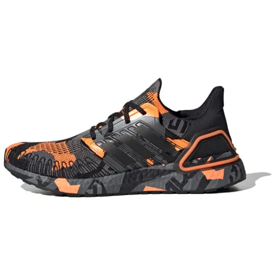Adidas Ultra Boost 20 Geometric Pack Black Signal Orange
