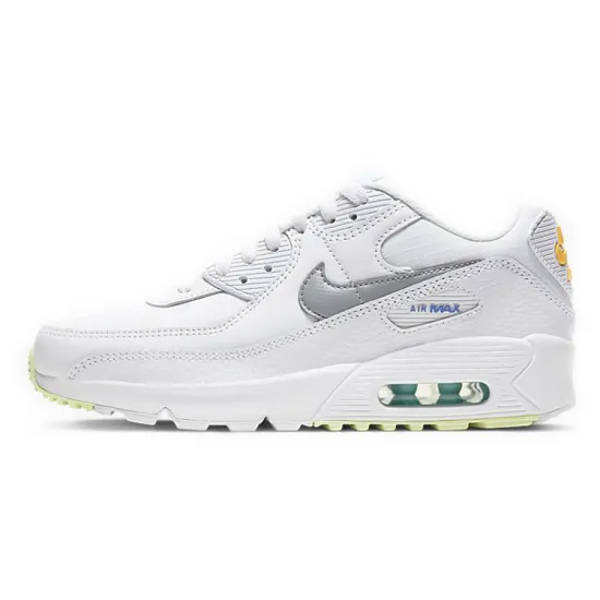 Nike Air Max 90 White Laser Orange Aurora GS
