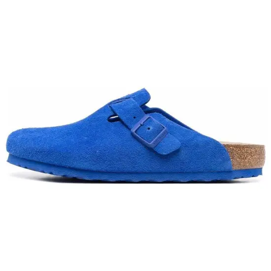 Birkenstock Boston Suede Leather 'Ultra Blue'