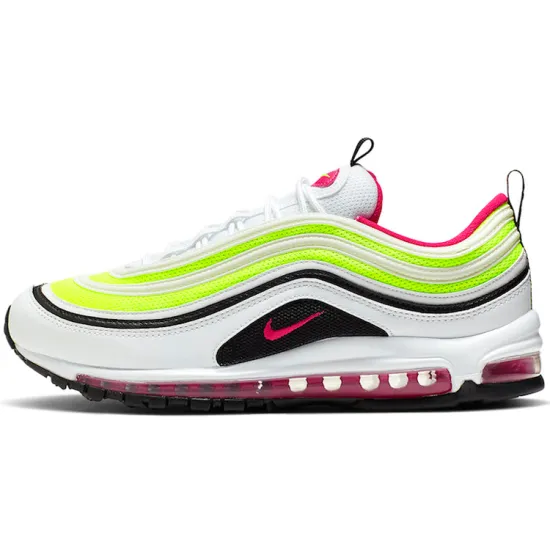 Nike Air Max 97 White Black Volt Rush Pink