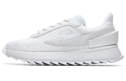 FILA FUSION PU, Textile Cushioning Abrasion Resistant Breathable Low top Running Shoes Women's White