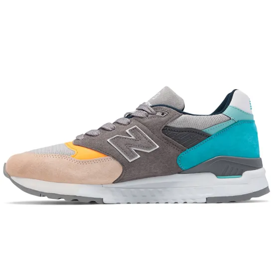 New Balance 998 Grey Blue Yellow