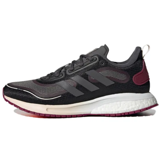 Adidas Supernova Running Shoes Women's Low-top Black/Gray/Pink