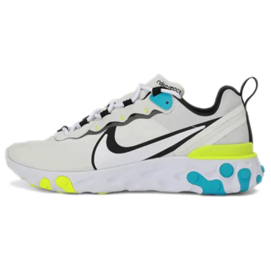 Nike React Element 55 Running Shoes Men Low-top White/Royal/Yellow
