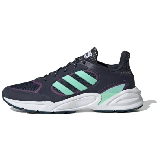 Adidas Neo 90S VALASION Running Shoes Women's Low-Top Ink Blue/Lake Green