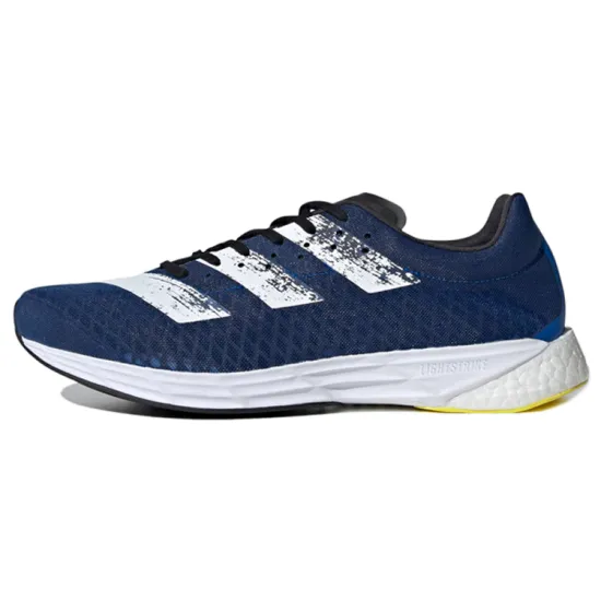 Adidas Adizero Running Shoes Men Low-top White/Blue/Yellow