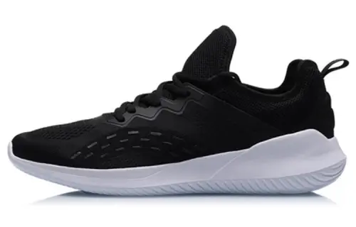 Li Ning Cushioning Coverage Low top Running Shoes Men's Standard Black