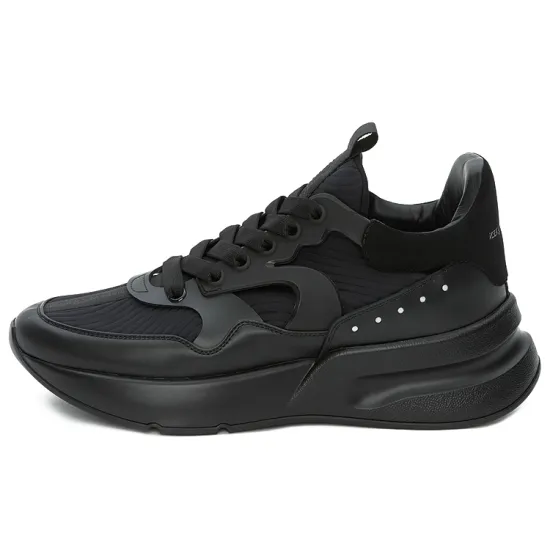 Alexander McQueen Oversized Runner Black Silver
