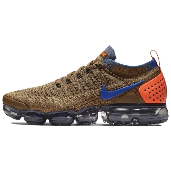 Nike Air VaporMax Flyknit 2 Golden Beige Racer Blue