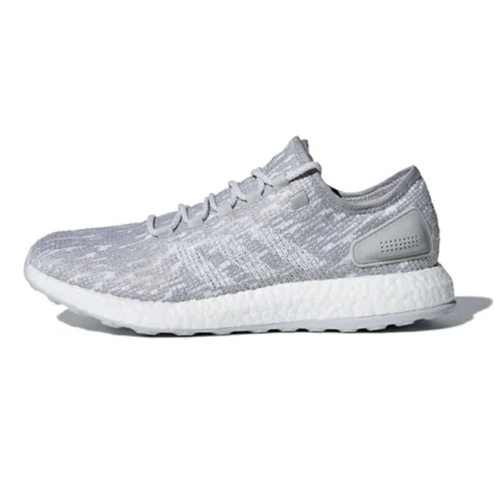 Adidas Pure Boost Running Shoes Men Low-top Gray
