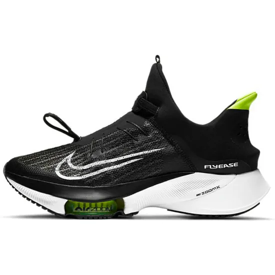 Nike Air Zoom Tempo Next% FlyEase Black White Volt