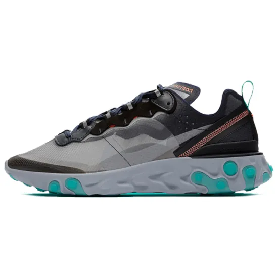 Nike React Element 87 Black Neptune Green