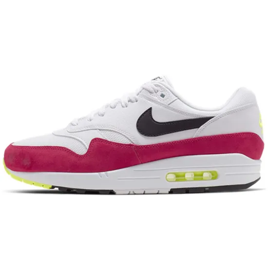 Nike Air Max 1 White Black Volt Rush Pink