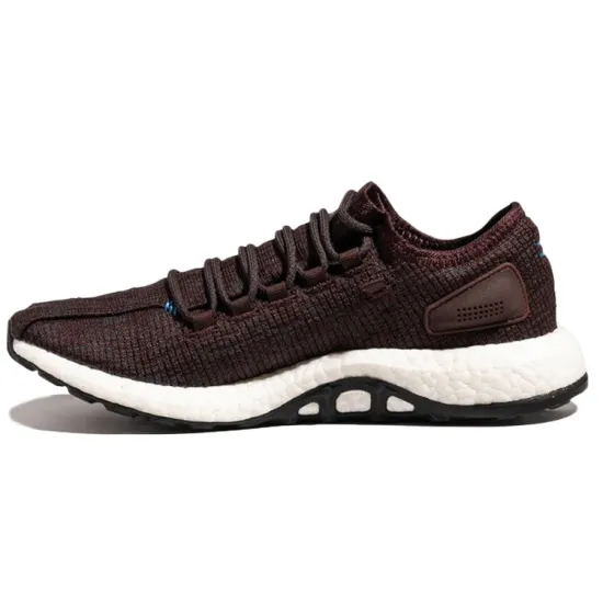 Adidas Pure Boost Running Shoes Men Low-top Burgundy