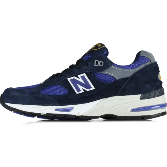 New Balance NB 991 Running Shoes Men Low-top Black/Blue