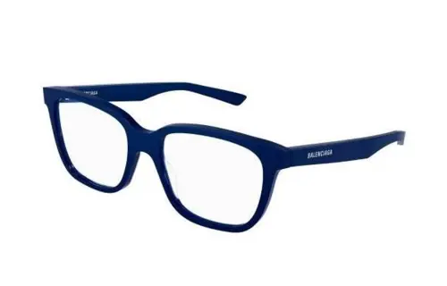Balenciaga Acetate Rectangular Eyeglass Frames Unisex Blue