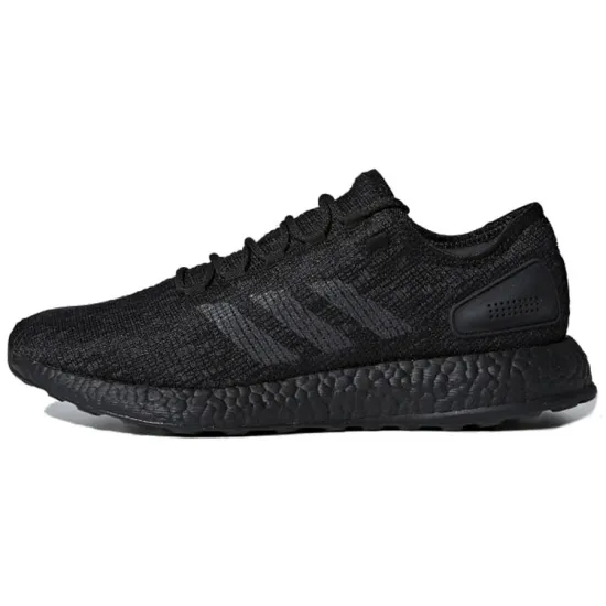 Adidas Pure Boost 2017 Running Shoes Unisex Low-top Black/pure Gray