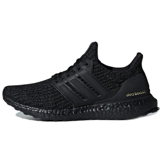 Adidas Ultra Boost 4.0 Triple Black Gold Women's