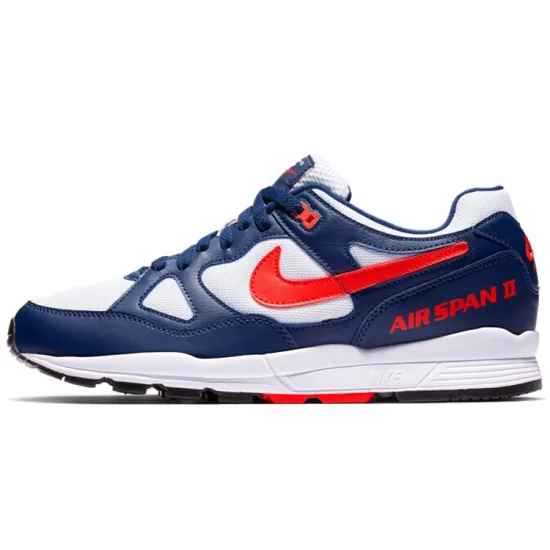 Nike Air Span Running Shoes Unisex Low-top White/Blue/Red