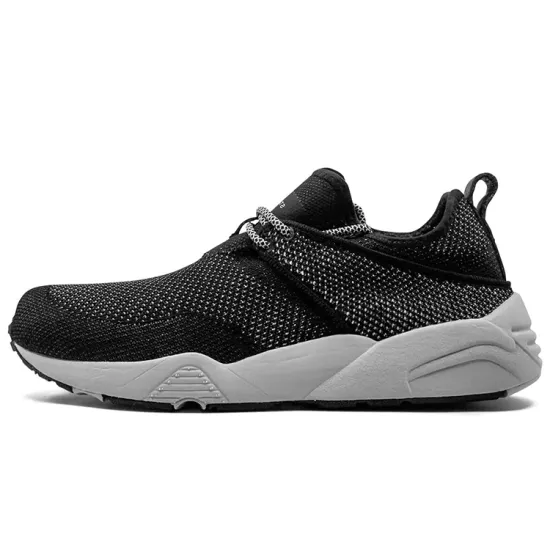 Puma TRINOMIC WOVEN Running Shoes Unisex Low-top Black/white