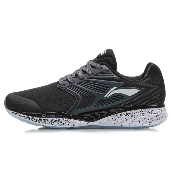 LINING Cloud 4 Running Shoes Women's Low-Top Black White