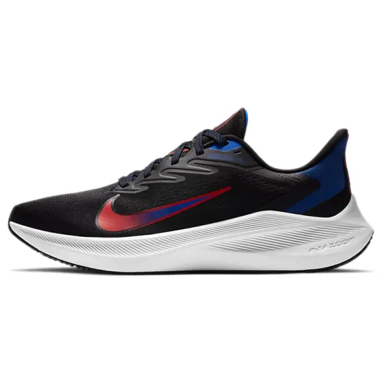 Nike Zoom Winflo 7 Running Shoes Men Low-top Core Black/Multi-Color/Core White