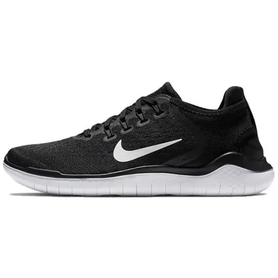 Nike Free Rn 2018 Black White Women's