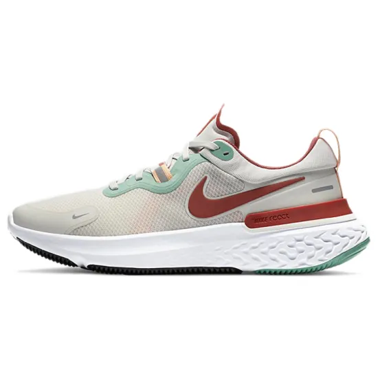 Nike React Miler 1 Running Shoes Men Low-top Gray-green-red