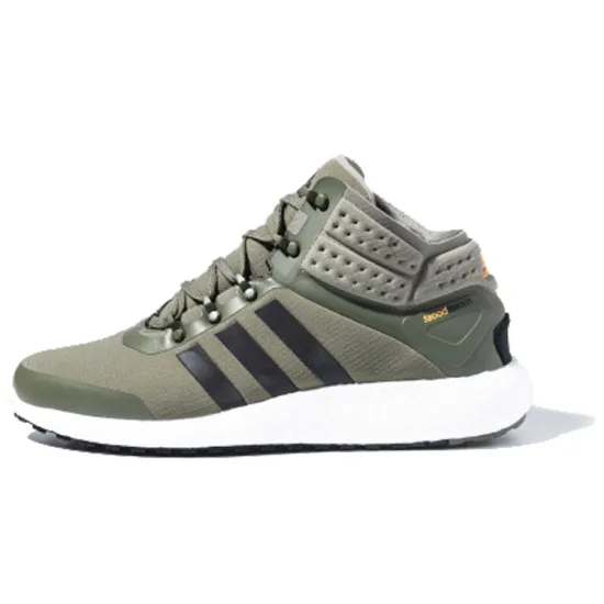Adidas Rocket Boost Running Shoes Men Mid-top Olive Green