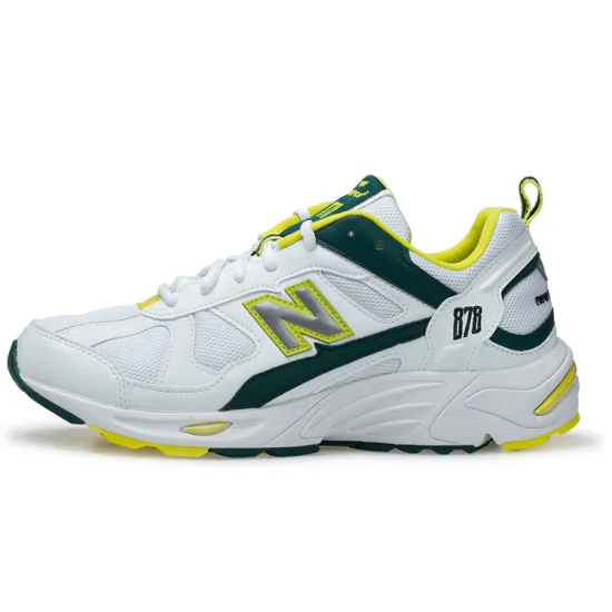 New Balance NB 878 Running Shoes Unisex Low-top White/Green/Yellow