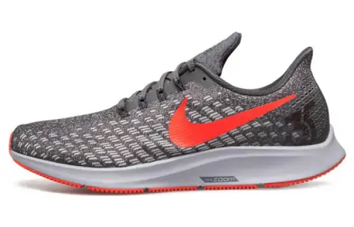 Nike Air Zoom Pegasus 35 Turbo Pegasus Professional shock absorbing support Low top Training running shoes Men's gray and red