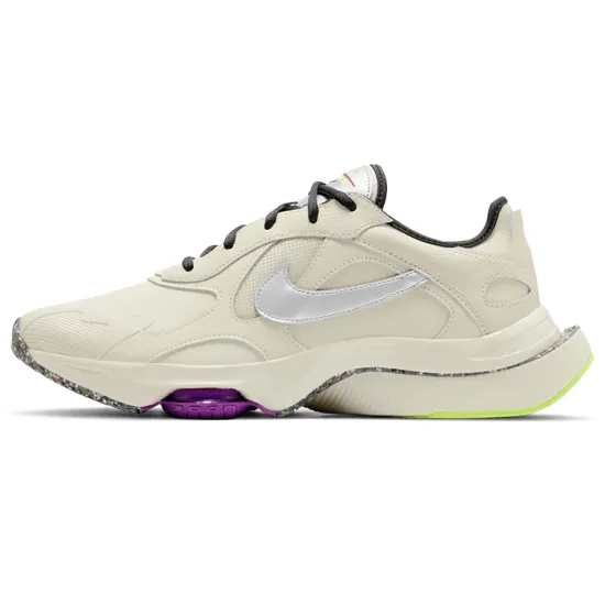 Nike Air Zoom Division Running Shoes Men Low-top Rice / White / Purple