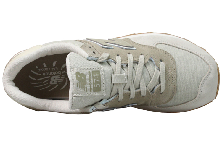 Кроссовки New Balance 574 (светло-коричневые) — Светло-коричневый — фото 4