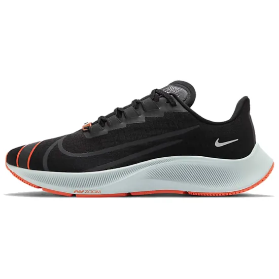 Nike Pegasus 37 Running Shoes Men Low-top Black And White Orange