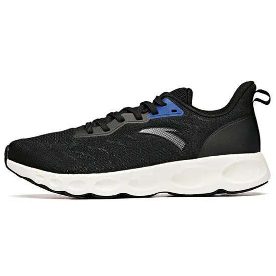 ANTA Running Shoes Men Low-Top Black/Racing Blue