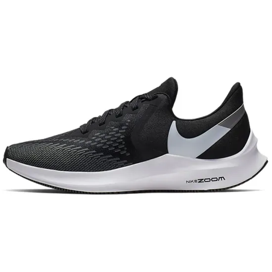 Nike Zoom Winflo 6 Running Shoes Women's Low-top Black/White