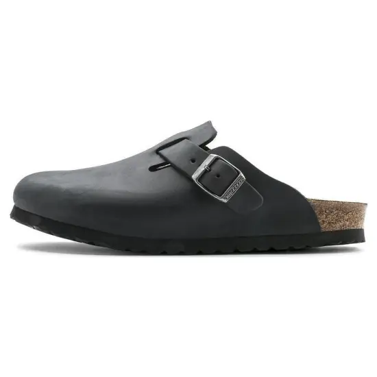 Birkenstock Boston Oiled Leather Black