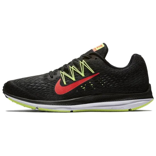 Nike Zoom Winflo 5 Running Shoes Men Low-top Black/Red/Green