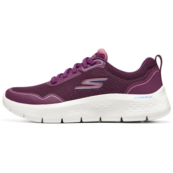Skechers Go Walk Fle Anti Slip Wear Resistant Low Top Casual Shoes Women's Red Blue