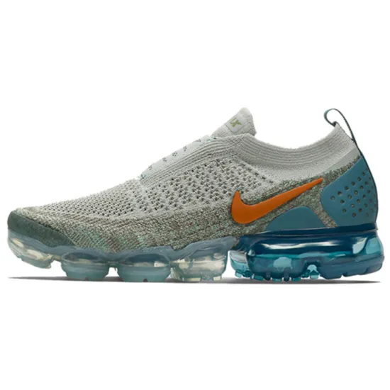Nike Air VaporMax Moc 2 Light Silver Campfire Orange Celestial Teal Women's
