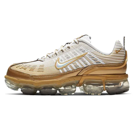 Nike Air VaporMax 360 White Metallic Gold Women's