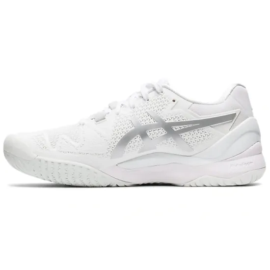 Asics Women's Gel Resolution 8 'White Pure Silver'