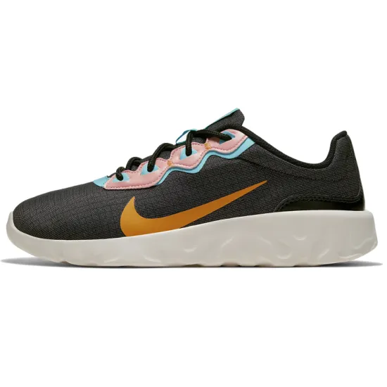 Nike Explore Strada Running Shoes Women's Low-top Black/Stardust, Coral Red/Aurora/Bright Amber