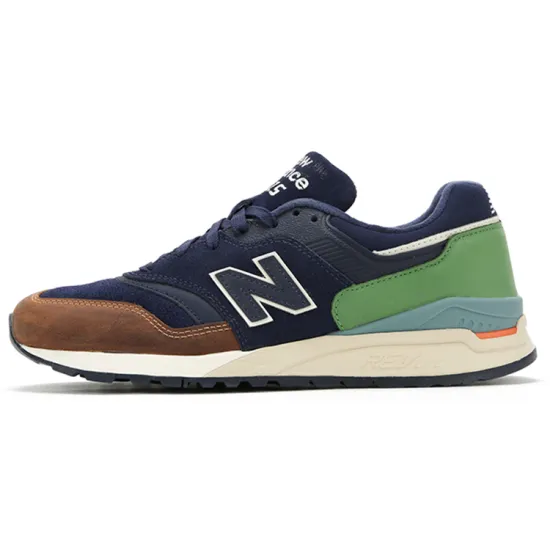New Balance NB 997 Running Shoes Men Low-top Navy / Brown / Green