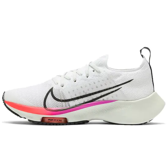 Nike Air Zoom Tempo Next% Flyknit White Hyper Violet Flash Crimson GS